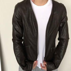 Miilla Clothing Jackets & Coats - Miilla Clothing leather jacket - brown Miilla Clothing Jackets & Coats - Miilla Clothing leather jacket - brown